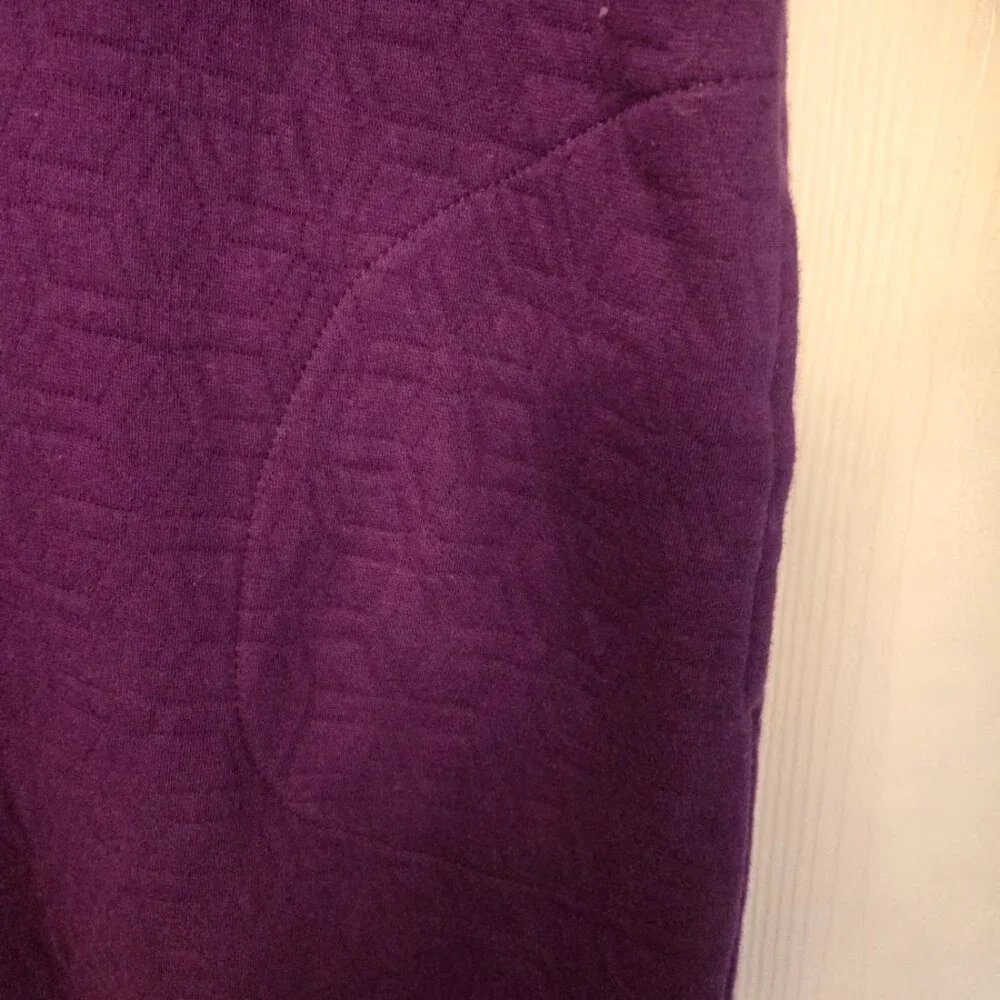 Natori Beijing‎ purple quilted caftan NWOT Size L